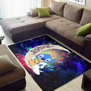 Cute Baby Stitch Sleep Love You To The Moon Galaxy Carpet Rug Home Room Decor Nearkii