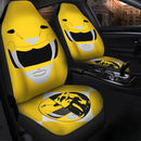 Mighty Morphin Power Rangers Yellow Premium Custom Car Seat Covers Decor Protectors Nearkii