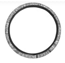 Silver Glitter Texture Print Car Steering Wheel Cover Nearkii