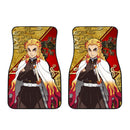 Demon Slayer Kyojuro Rengoku Car Floor Mats Anime Car Accessories Nearkii