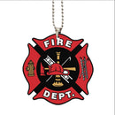Firefighter Symbol Car Ornament Custom Car Accessories Decorations Nearkii
