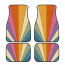 Retro Stripes Hippie Car Floor Mats Car Accessories Nearkii