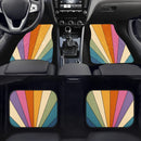 Retro Stripes Hippie Car Floor Mats Car Accessories Nearkii
