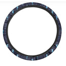 Blue Seahorse Pattern Print Car Steering Wheel Cover Nearkii