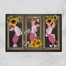 Piglet Sunflower Door Mat Bathroom Mats Home Decor Nearkii