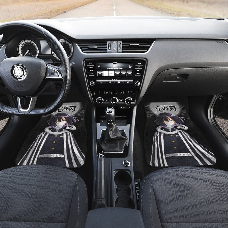 Demon Slayers Anime Car Floor Mats Obanai Iguro Kimetsu no Yaiba Car Accessories Nearkii