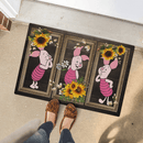 Piglet Sunflower Door Mat Bathroom Mats Home Decor Nearkii