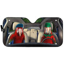 Green Winged Macaw Parrot Car Auto Sun Shades Windshield Accessories Decor Gift Nearkii