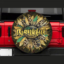 Sunflower Thankful Jeep Car Spare Tire Cover Gift For Campers Nearkii