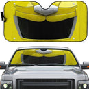 Mighty Morphin Yellow Power Ranger Helmet Custom Car Auto Sunshade Windshield Accessories Decor Gift Nearkii