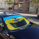 Mighty Morphin Yellow Power Ranger Helmet Custom Car Auto Sunshade Windshield Accessories Decor Gift Nearkii