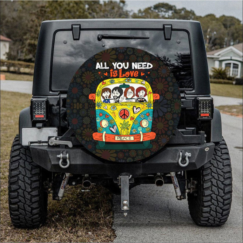 All You Need Is Love Jeep Car Spare Tire Cover Gift For Campers Nearkii