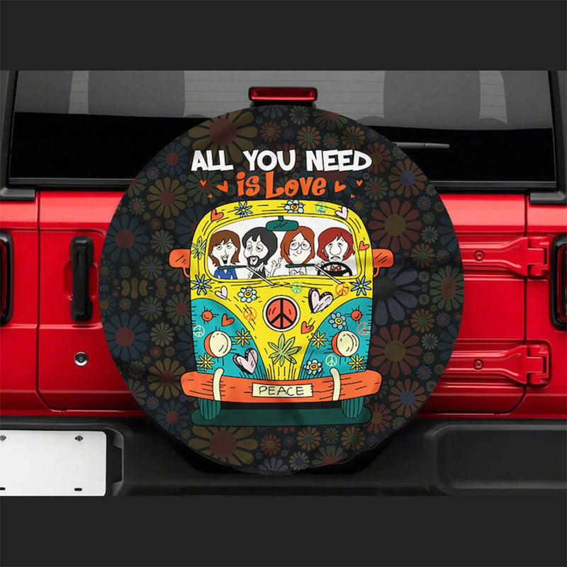 All You Need Is Love Jeep Car Spare Tire Cover Gift For Campers Nearkii