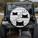 Black Cats Jeep Car Spare Tire Cover Gift For Campers Nearkii