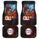 Kamado Tanjiro Car Floor Mats Custom Demon Slayer Anime Car Accessories Nearkii