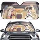 Funny Dog And Cat Driving Car Auto Sunshades Nearkii