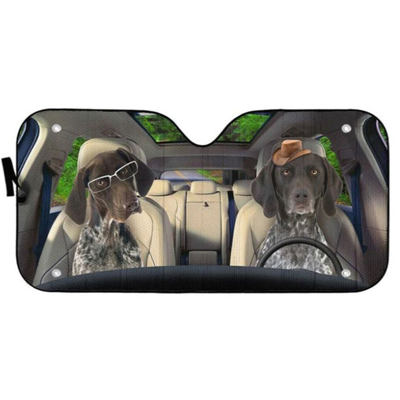 German Shorthaired Pointers Dog Car Auto Sun Shades Windshield Accessories Decor Gift Nearkii