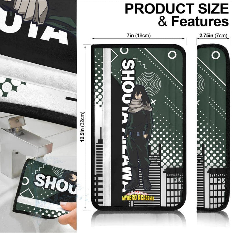 Shouta Aizawa My Hero Academia Anime Eraserhead Car Seat Belt Cover Custom Car Accessories Nearkii