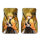 Demon Slayer Zenitsu Agatsuma Car Floor Mats Anime Car Accessories Nearkii