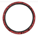 Red Leopard Print Car Steering Wheel Cover Nearkii