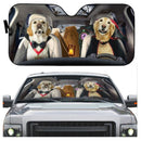 Golden Retriever Vampire Custom Car Auto Sun Shades Windshield Accessories Decor Gift Nearkii