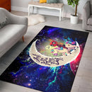 Deadpool Unicorn Love You To The Moon Galaxy Carpet Rug Home Room Decor Nearkii