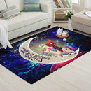 Deadpool Unicorn Love You To The Moon Galaxy Carpet Rug Home Room Decor Nearkii