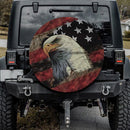 American Eagle, American Flag Car Spare Tire Cover Gift For Campers Nearkii