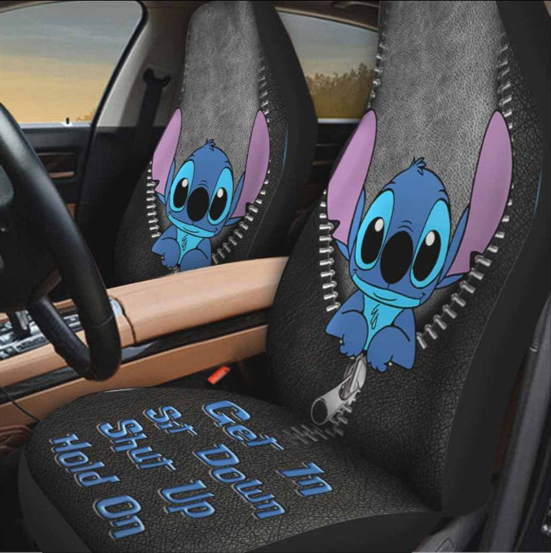 Stitch Get In Sit Down Shut Up Hold On Car Seat Cover Nearkii
