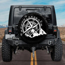 Moutains Lovers Compass Camping Truck Car Spare Tire Cover Gift For Campers Nearkii