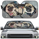Pugs Rain Custom Car Auto Sun Shades Windshield Accessories Decor Gift Nearkii