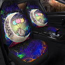 Pusheen Cat Love You To The Moon Galaxy Car Seat Covers