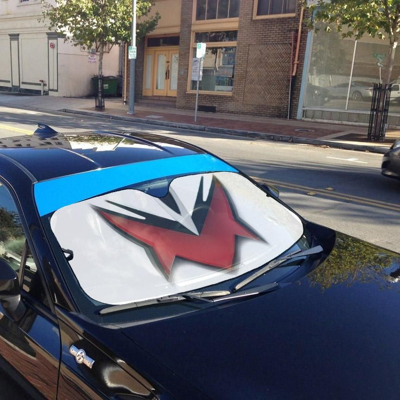 Power Rangers Dino Thunder White Ranger Helmet Custom Car Auto Sunshade Windshield Accessories Decor Gift Nearkii