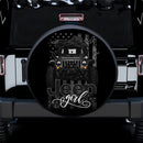 Halloween American Flag Black Jeep Girl Car Spare Tire Covers Gift For Campers Nearkii