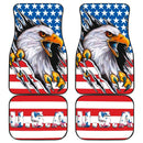 US Independence Day Bald Eagle Breaking Though Claw Scratch Car Floor Mats Car Accessories Nearkii