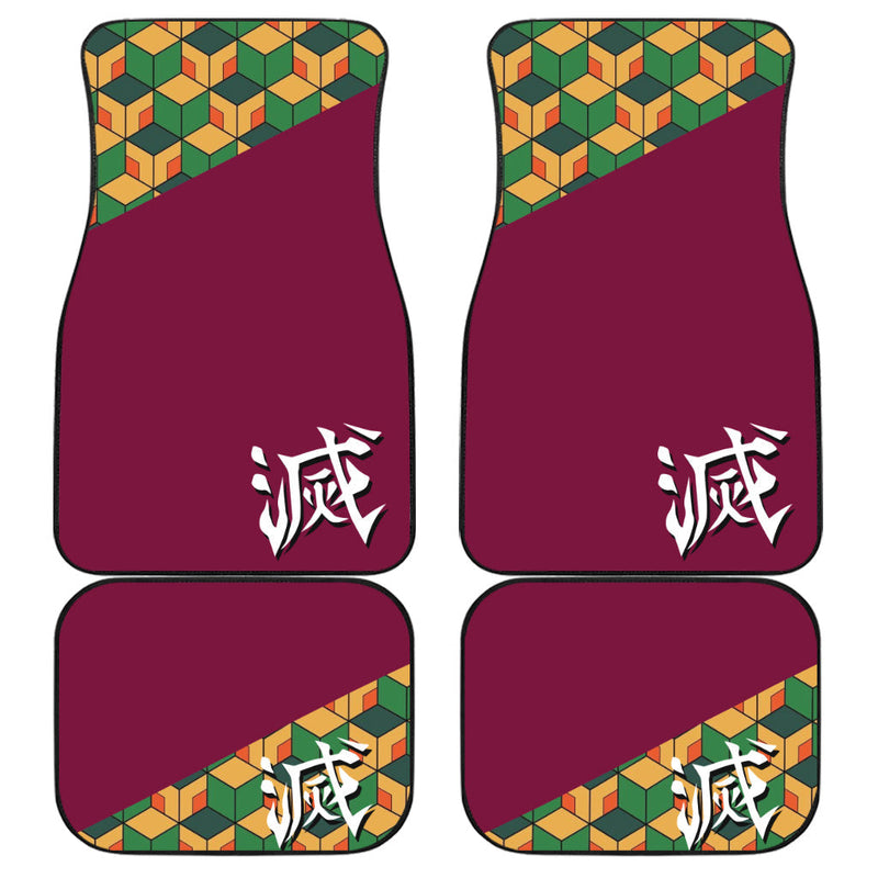 Demon Slayer Car Floor Mats Anime Giyu Tomioka Car Accessories Nearkii