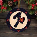 Blaziken Pokemon Evolution Fire Wood Circle Ornament Perfect Gift For Holiday Nearkii