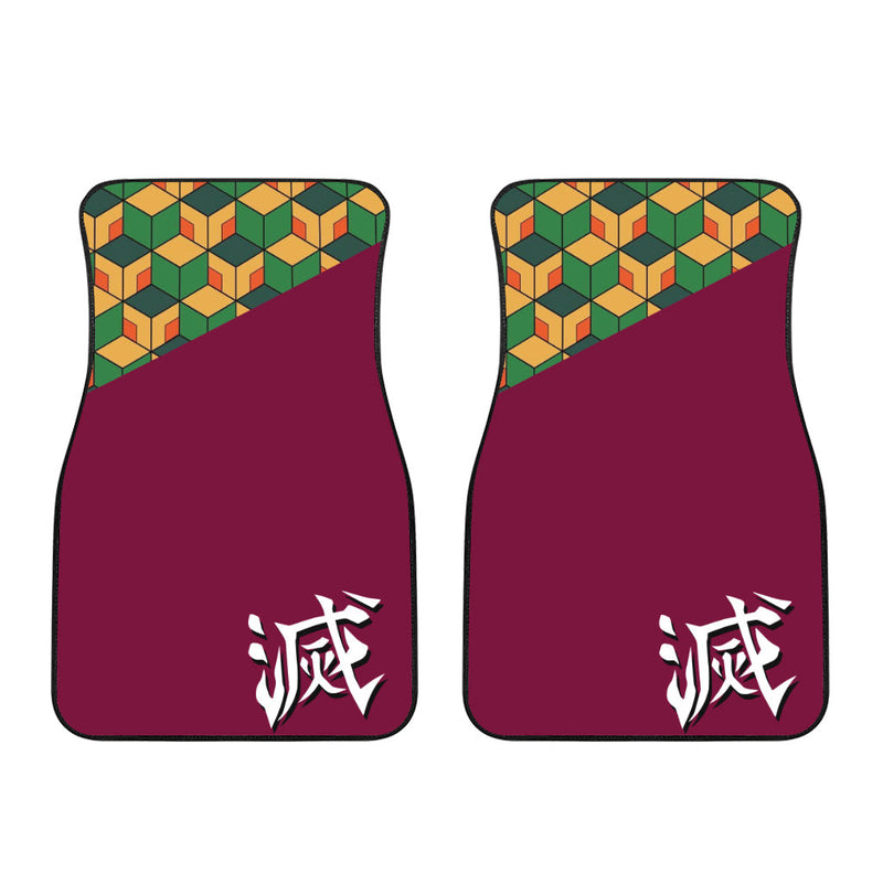 Demon Slayer Car Floor Mats Anime Giyu Tomioka Car Accessories Nearkii