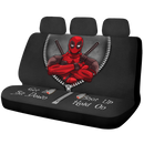 Deadpool Zipper Get In Sit Down Shut Up Hold On Funny Car Back Seat Covers Decor Protectors Nearkii