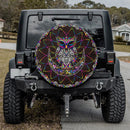 Electronic Owl, Wild Animals Car Spare Tire Cover Gift For Campers Nearkii