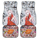 Zero Two Oni Darling In The Franxx Anime Car Floor Mats Anime Car Accessories Nearkii