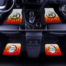Demon Slayers Car Floor Mats Kyojuro Rengoku Pattern Kimetsu no Yaiba Car Accessories Nearkii