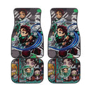 Demon Slayers Car Floor Mats Tanjiro Anime Car Accessories Nearkii