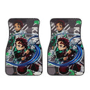 Demon Slayers Car Floor Mats Tanjiro Anime Car Accessories Nearkii