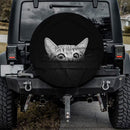 Hiding Cat Car Spare Tire Cover Gift For Campers Nearkii
