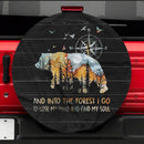 Into The Forest I Go To Lose Car Spare Tire Cover Gift For Campers Nearkii