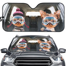 Custom Dog Couple Car Auto Sunshades Nearkii