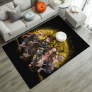 Yellow Demonslayer Moonlight Area Carpet Rug Home Decor Bedroom Living Room Decor Nearkii