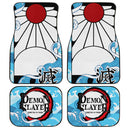 Demon Slayers Car Floor Mats Tanjiro Hanafuda Kimetsu no Yaiba Car Accessories Nearkii