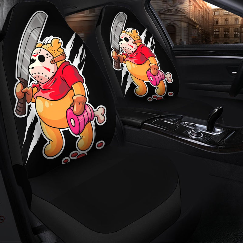 Pooh Jason Voorhees Horror Movie Premium Custom Car Seat Covers Decor Protectors Nearkii